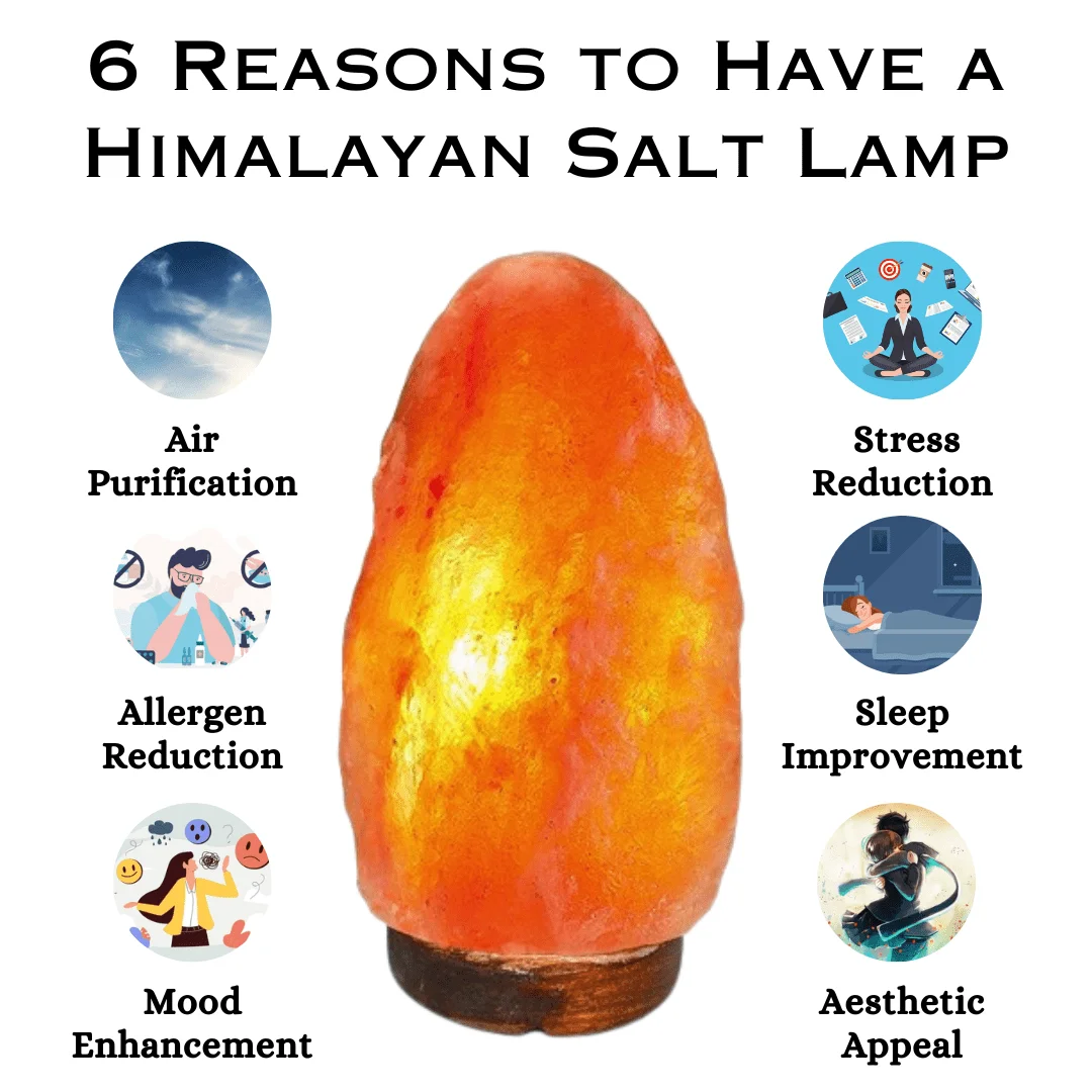 himalayan salt lamp (air purification) 2 kg