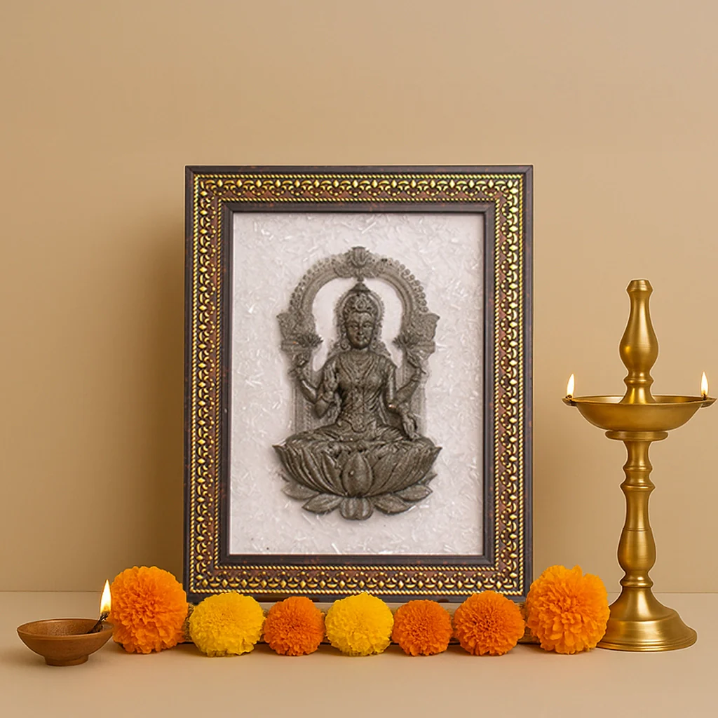 laxmi pyrite frame (attracts wealth & abundance)