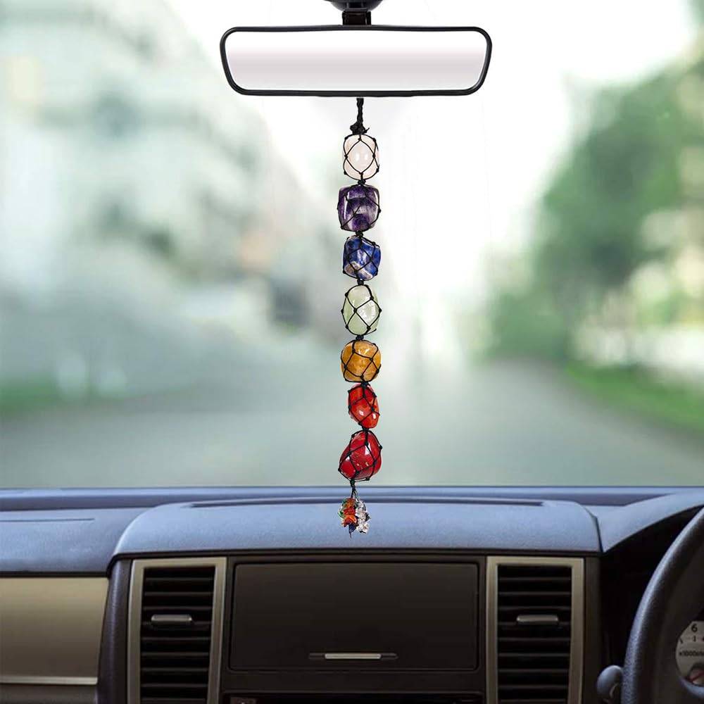 crystal certified 7 chakra tumble hanging crystals aura synchronized & activated for best results.