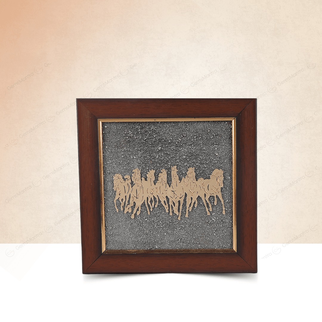 7 hourse pyrite frame (money attraction,financial stability)