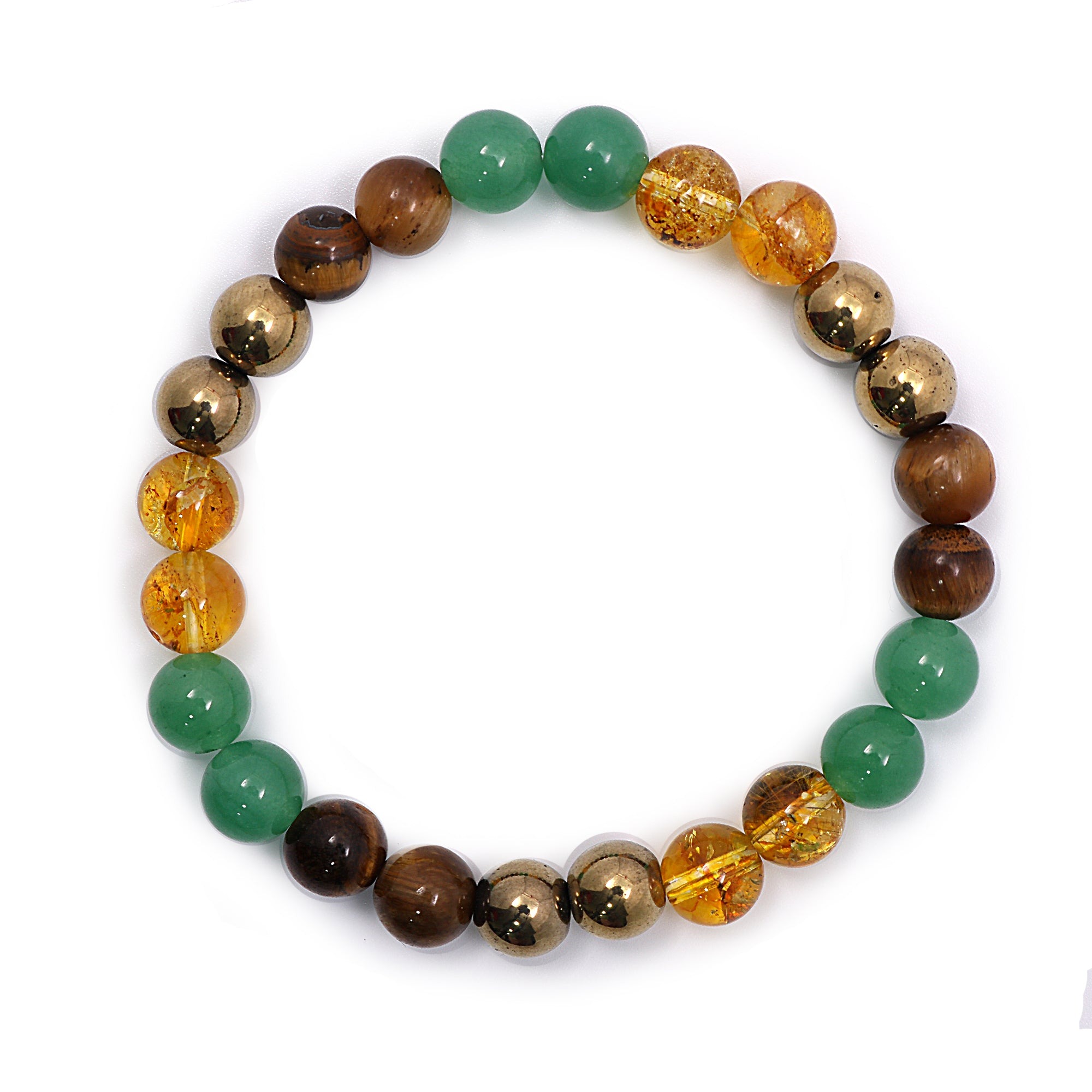 money magnet bracelet attracting moneey, financial success & good luck, bead size 8mm