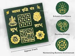 certified green aventurine vyapar vridhi yantra for business enhance money, wealth, and success with protection ideal for business growth with vyapar vridhi yantra for prosperity