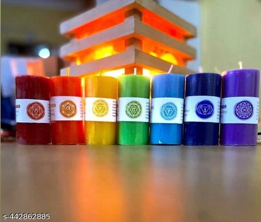 7 chakra candle set | candles for aromatherapy, meditation,spa | scented candles for gifting & decoration