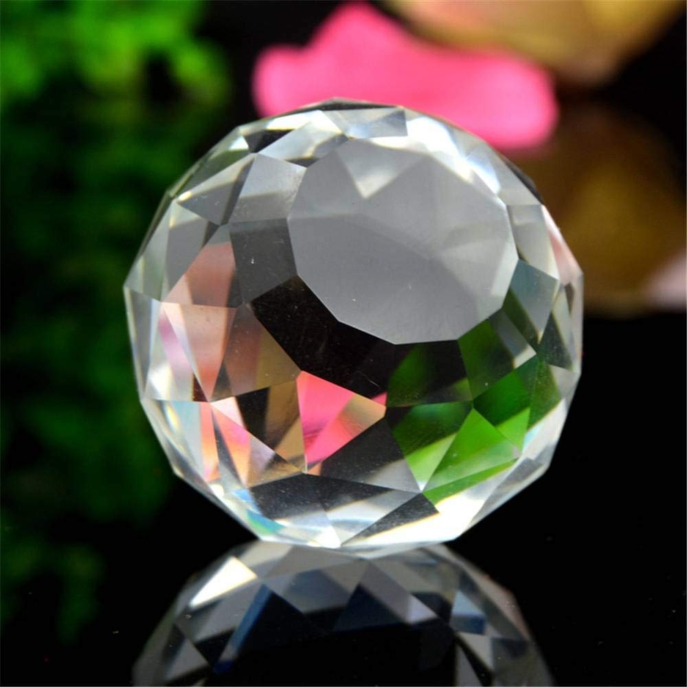 clear crystal ball sun catcher (40 mm, clear) for good luck & prosperity