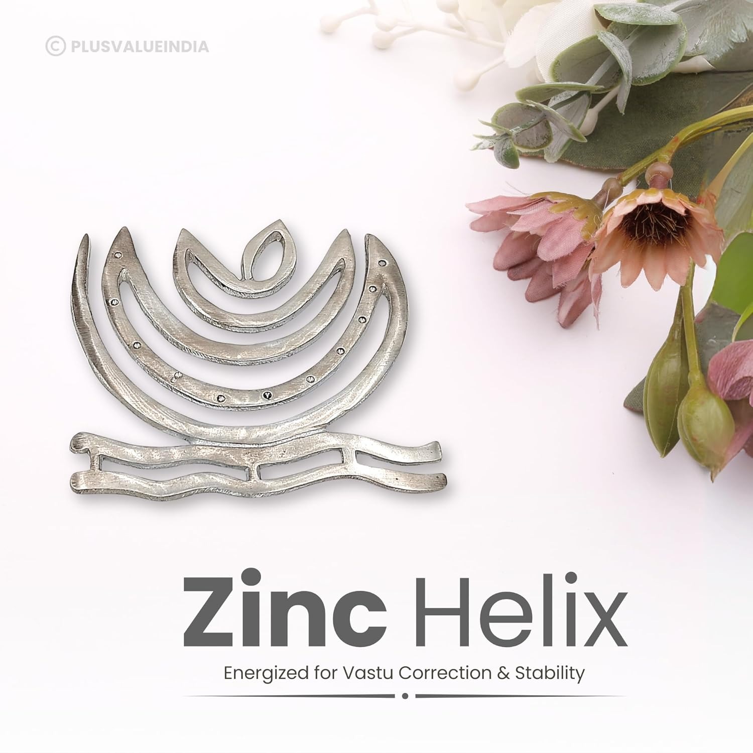 vastu helix zinc helix water (north east, north north east, north) main door entrance, toilet dosh defect correction (4inch) (set 3)