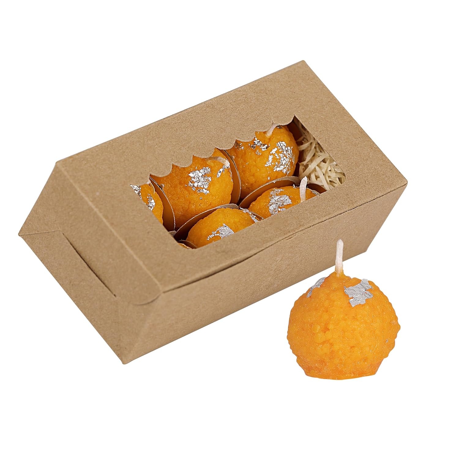 premium ladoo candles set of 6