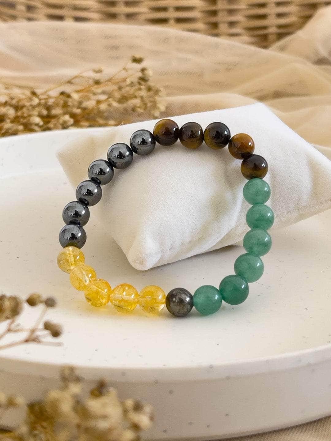 money magnet bracelet 8mm gemstone beads
