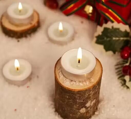 pack of 100 long burning unscented tealight candles