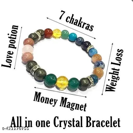 natural money magnet love 7 chakra & weight loss bracelet