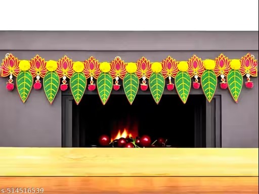 artificial flower and lotus torans for main door wall hanging bandhanwar for entrance door bandarwal for festive decor