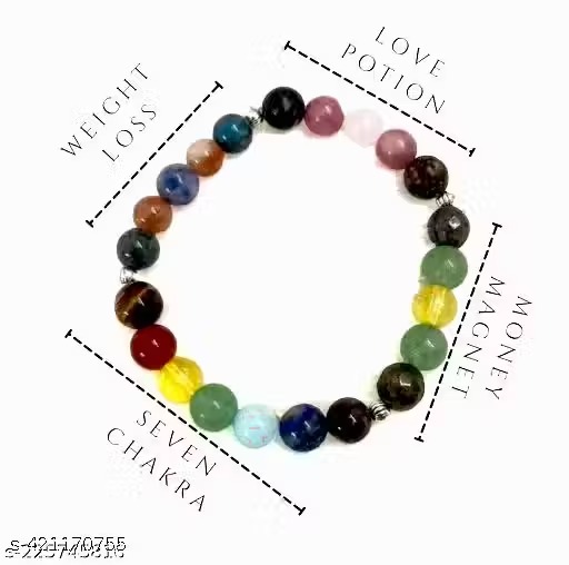 natural money magnet love 7 chakra & weight loss bracelet