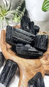 natural black tourmaline rough correction door hanging for decorative home & office door