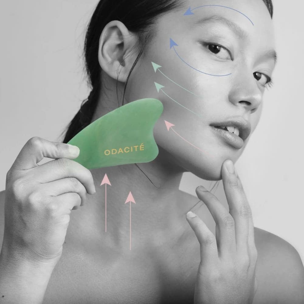 green jade crystal gua sha (good luck & improved skin)